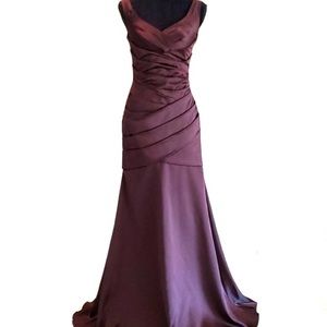 Chocolate Colored Evening Dress